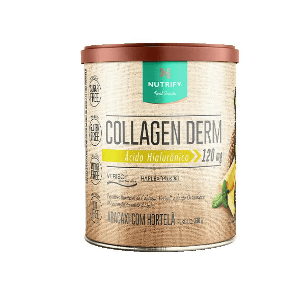 Colágeno Collagen Derm Nutrify sabor Abacaxi com Hortelã 300g