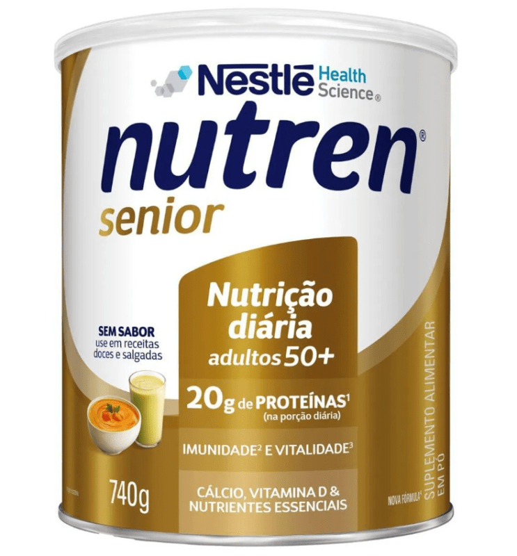 Suplemento Alimentar Nutren Senior sem sabor 740g